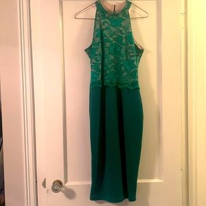 Kelly green cocktail dress